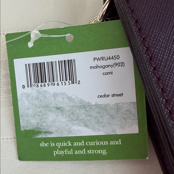 Kate ♠️ Spade Cedar Street Cami Convertible Leather Crossbody in Mahogany NWT - Picture 7 of 8